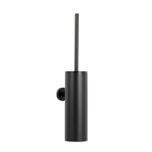 15YRS OEM/ODM Experience Factory Round 304 stainless steel black wall mounted metal toilet brush holder set